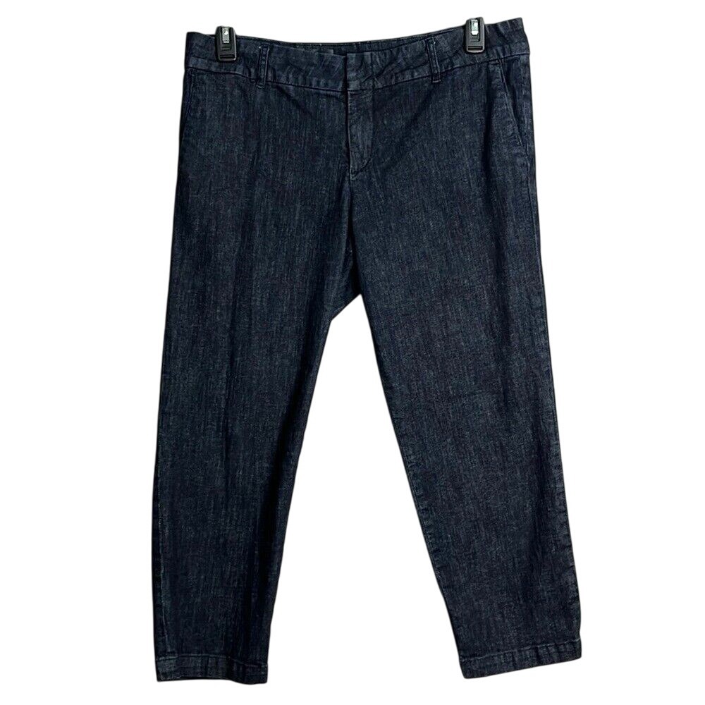 Kut From The Kloth Straight Leg Capri‎ Ankle Jeans Womens Size 12 Dark Wash
